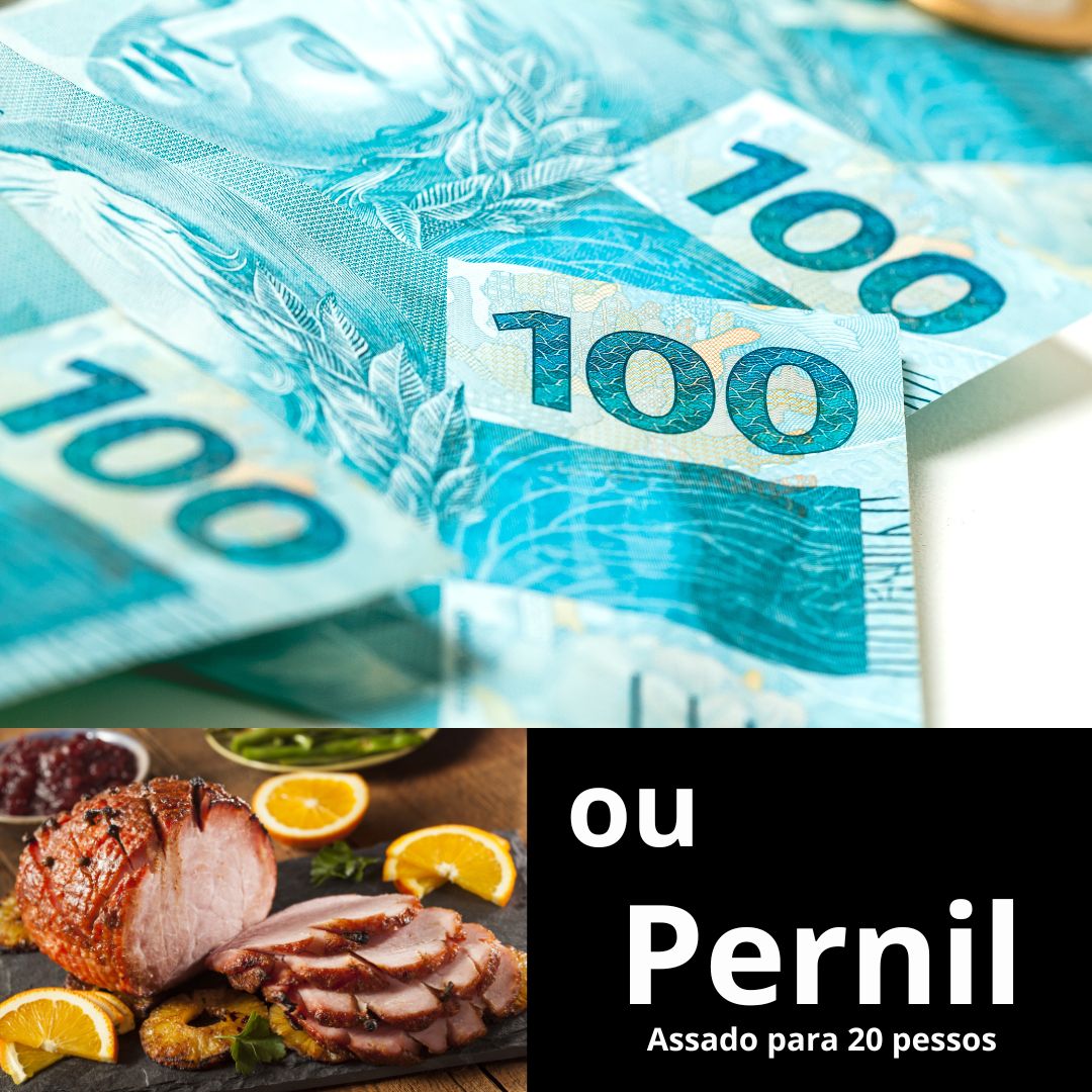 Pernil de Natal para 20 pessoas ou R$ 300,00 reais.